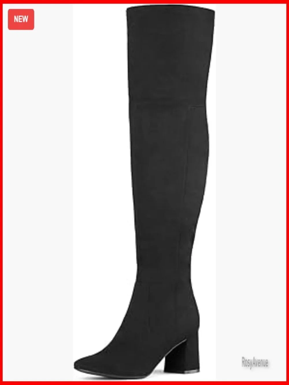 Women's Over the Knee Boots Chunky Heel Suede PU Thigh High